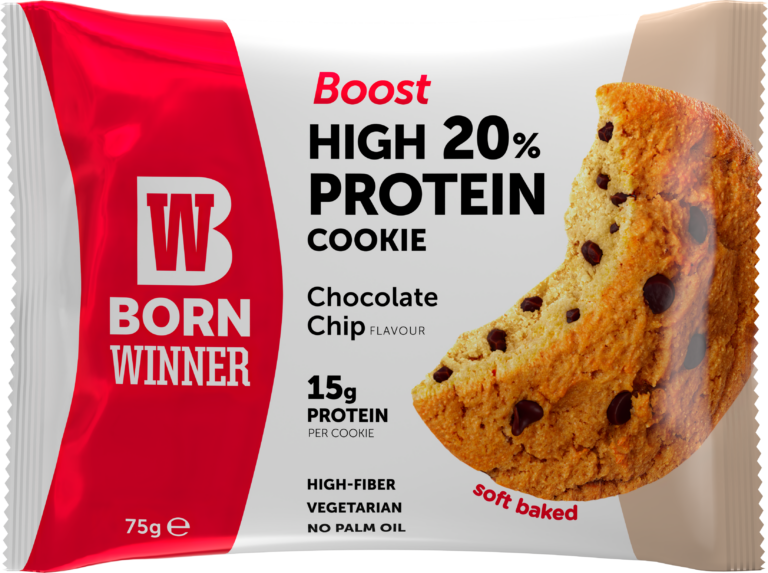BORN WINNER BOOST CHOCOLATE CHIP 75GR (12BUC/CUT) 5060961650022