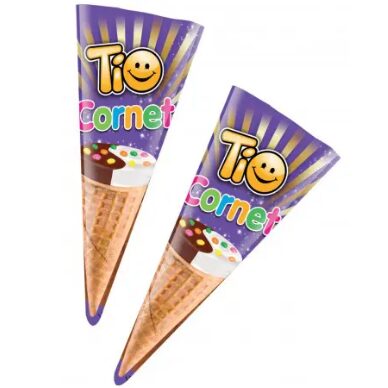 TIO CORNET NAP. CREMA DE VANILIE SI GRANULE COLORATE 25GR (24BUC/CUT) 8692806109371
