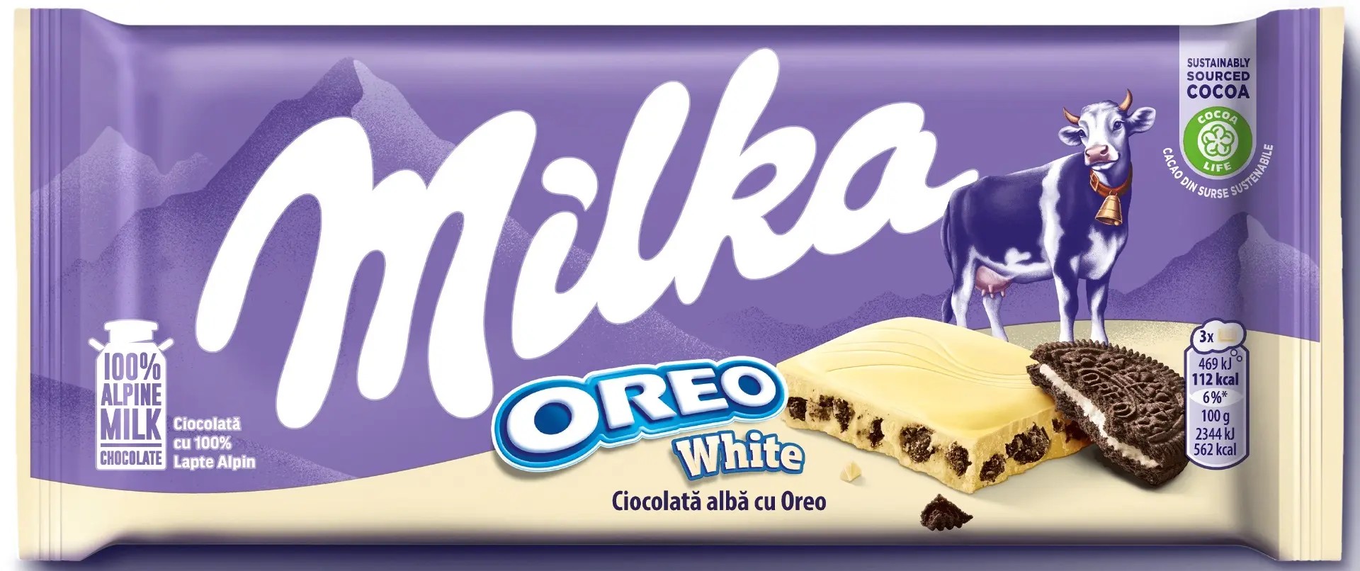 MILKA CIOCOLATA OREO ALBA 100GR (22BUC/CUT) 7622210544179