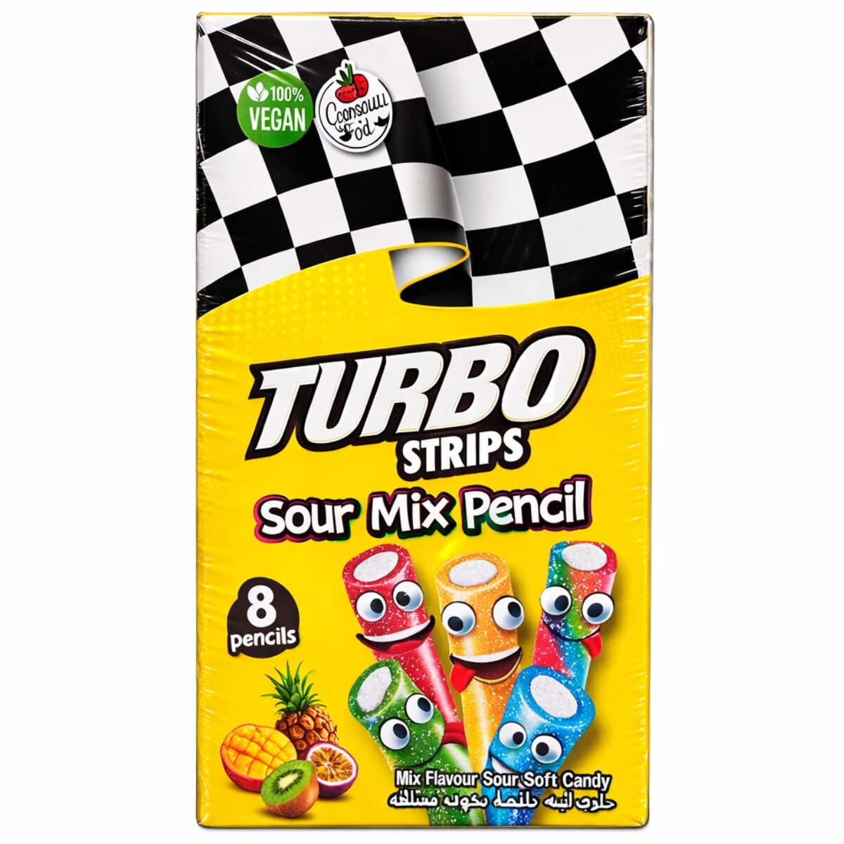 GUMA TURBO SOUR PENCIL 80GR (8BUC/CUT) 8684730619903