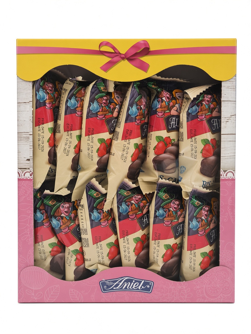 ALICE PRAJITURA STRAWBERRY 60GR (12BUC/CUT) 3800213332038