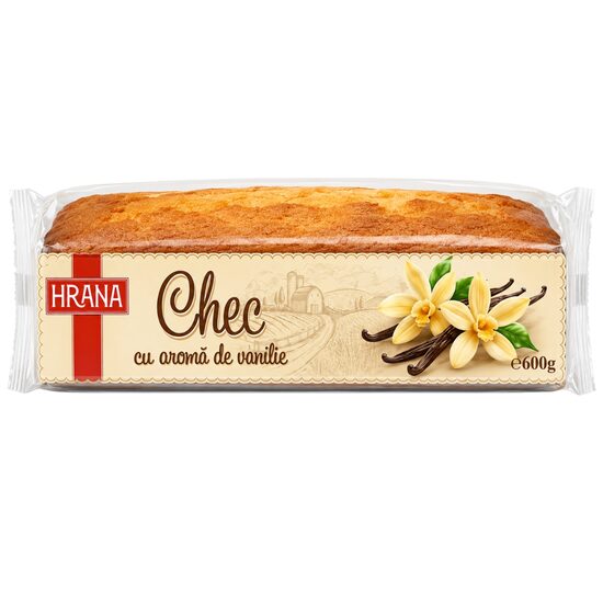 HRANA CHEC CU AROMA DE VANILIE 600GR (12BUC/BAX) 5941889901161