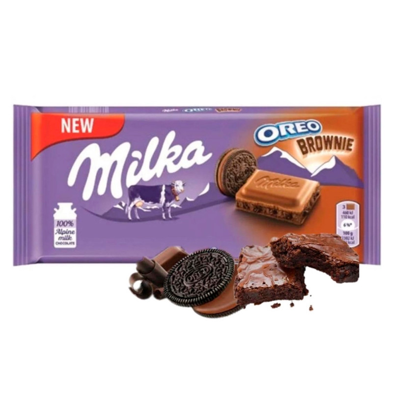 MILKA CIOCOLATA OREO BROWNIE 100GR (22BUC/CUT) 7622210956163