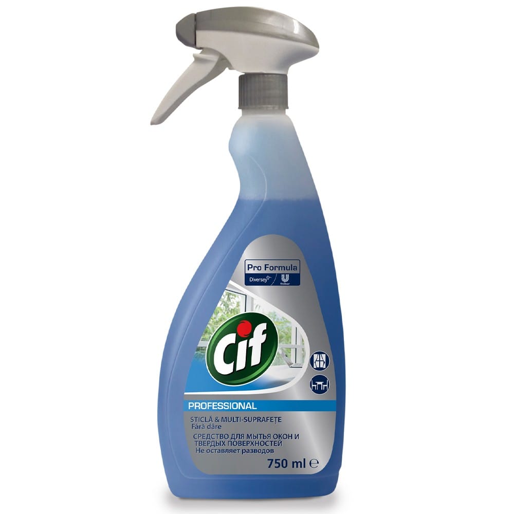 CIF WINDOW MULTISUPRAFETE PROFESSIONAL 750ML (6BUC/BAX) 7615400116409
