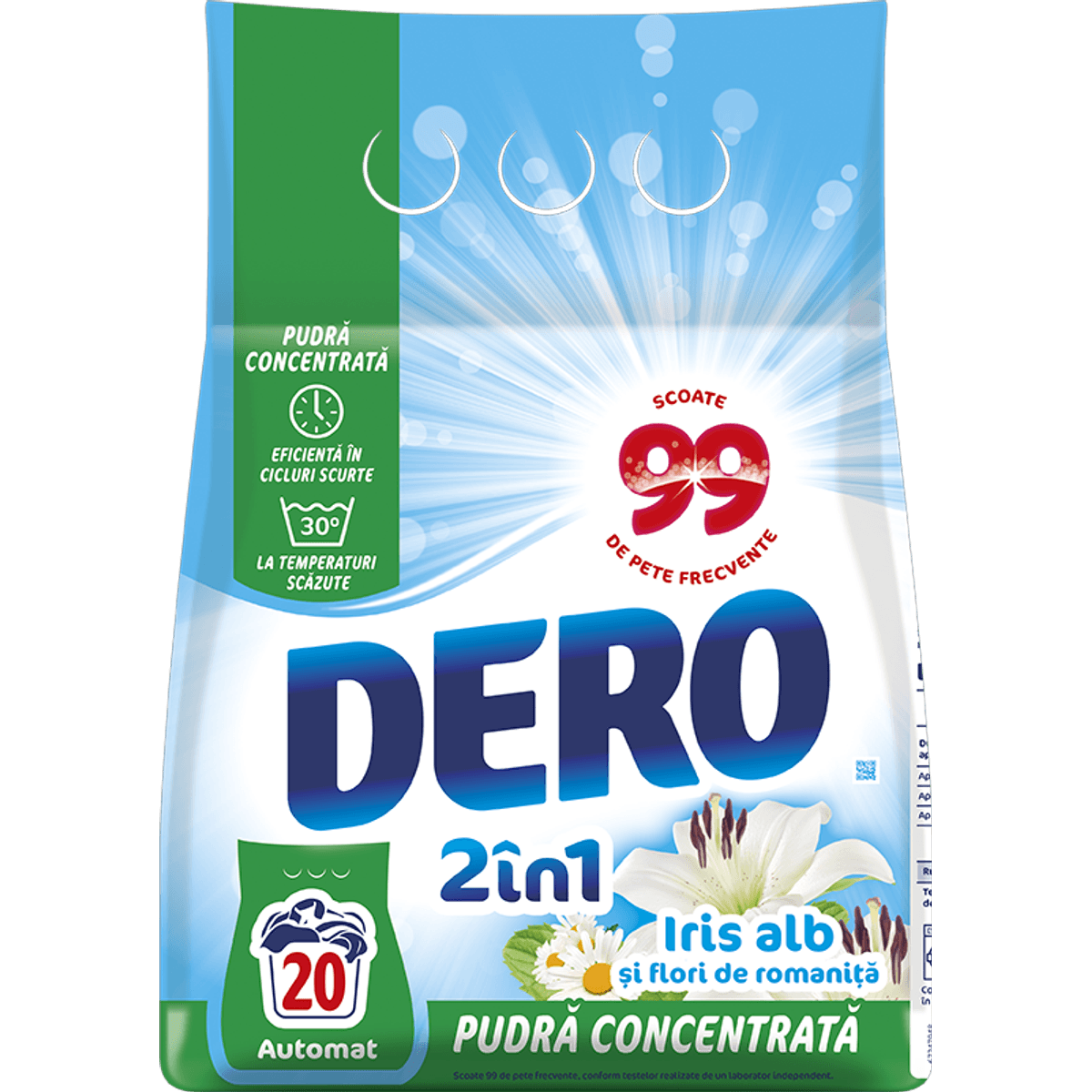 DERO 2 IN 1 IRIS ALB 1.5KG 8720181603594