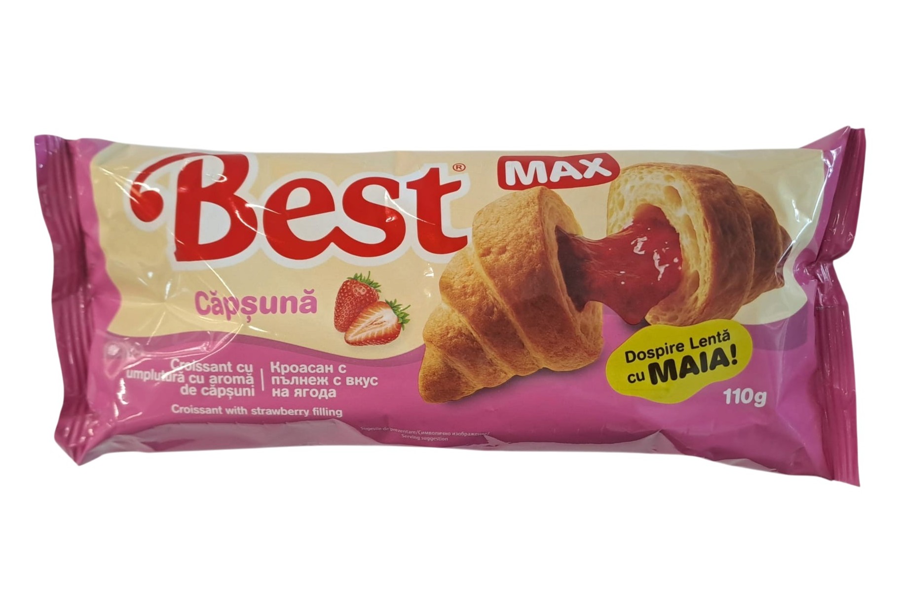 BEST CROISSANT CU CAPSUNI 110GR (18BUC/BAX) 55208077916037