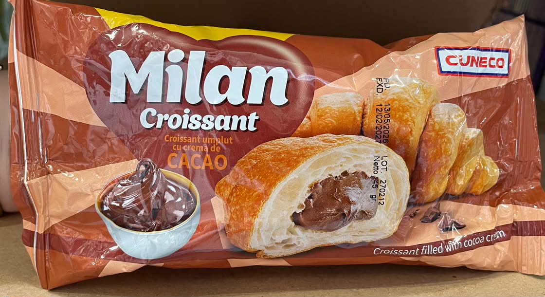 CROISSANT MILAN 45G CACAO (40BUC/BAX) 6427823000262