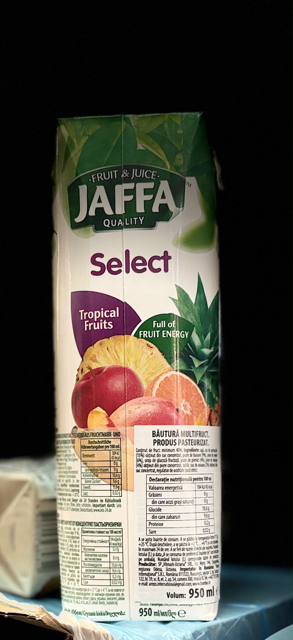 JAFFA BAUTURA MULTIFRUCT 950ML (12BUC/BAX) 4820264290926