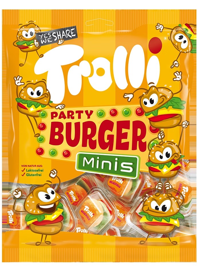 TROLLI PARTY BURGER 170GR (8BUC/BAX) 4000512004905