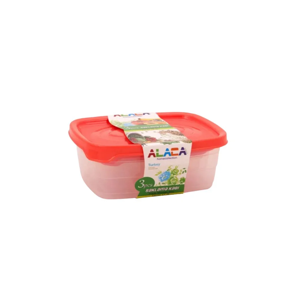 Set cutii alimente, patrate, 3/set 8699120034037