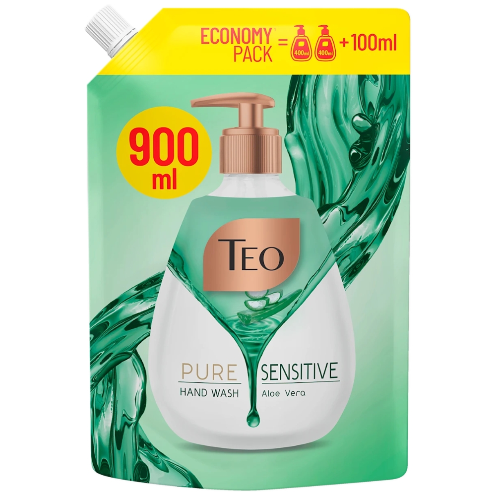 TEO SAPUN LICHID REZERVA PURE SENSITIVE ALOE VERA 900ML (10BUC/BAX) 3800024049316