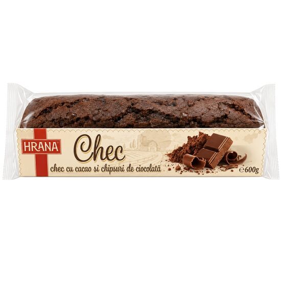 HRANA CHEC CU AROMA DE CACAO&FULGI DE CIOCOLATA 600GR (12BUC/BAX) 5941889901192