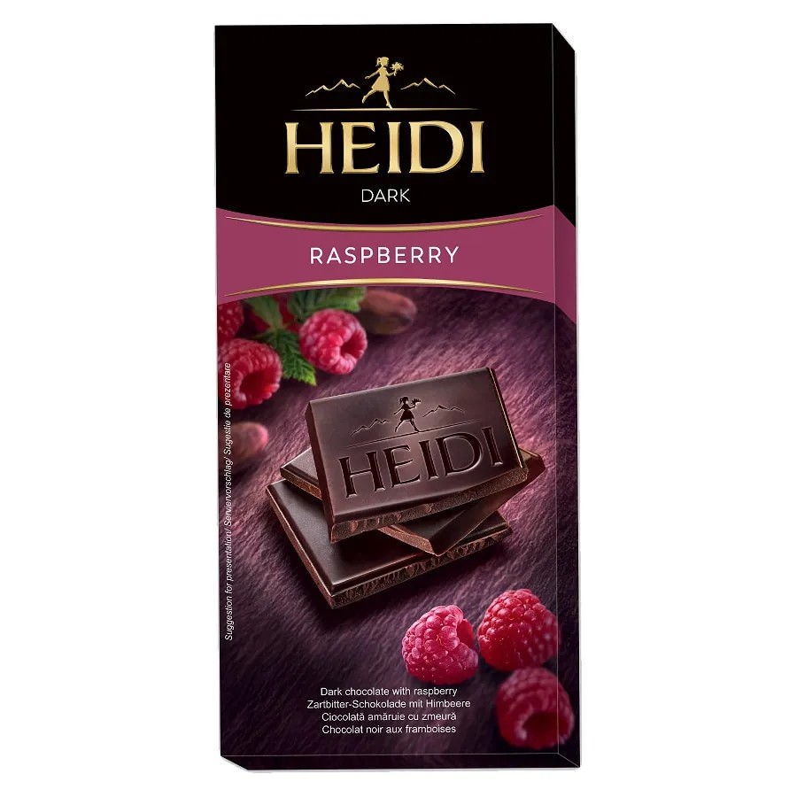 HEIDI DARK ZMEURA 80GR (20BUC/CUT) 5941021011161
