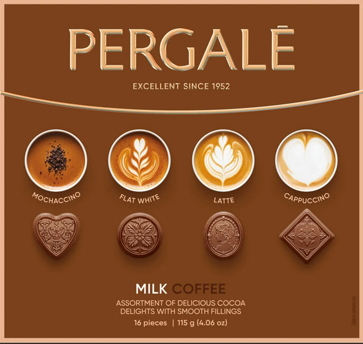PERGALE BOMBOANE MILK COFFE 115GR (10BUC/BAX) 4770179993507