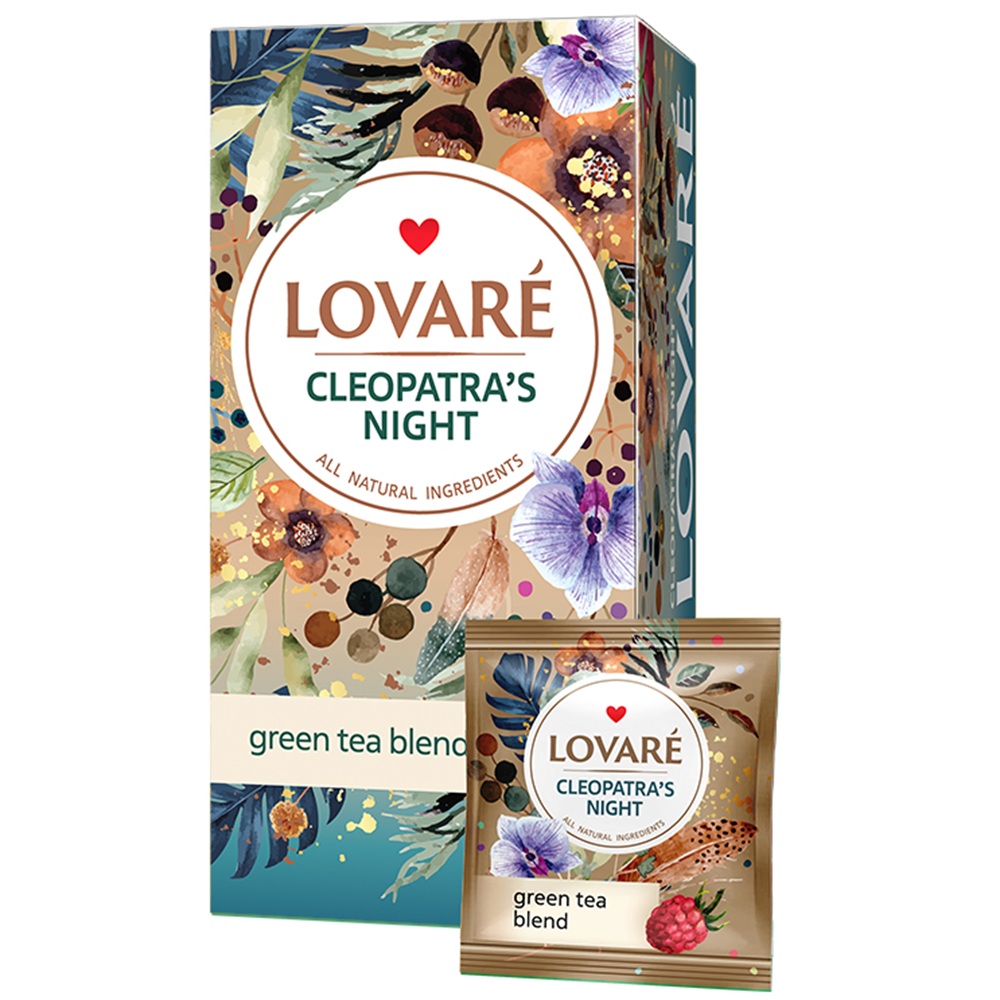 CEAI LOVARE AMESTEC VERDE&PETALE DE FLORI&ZMEURA CLEOPATRA'S NIGHT 80GR 4820097815549