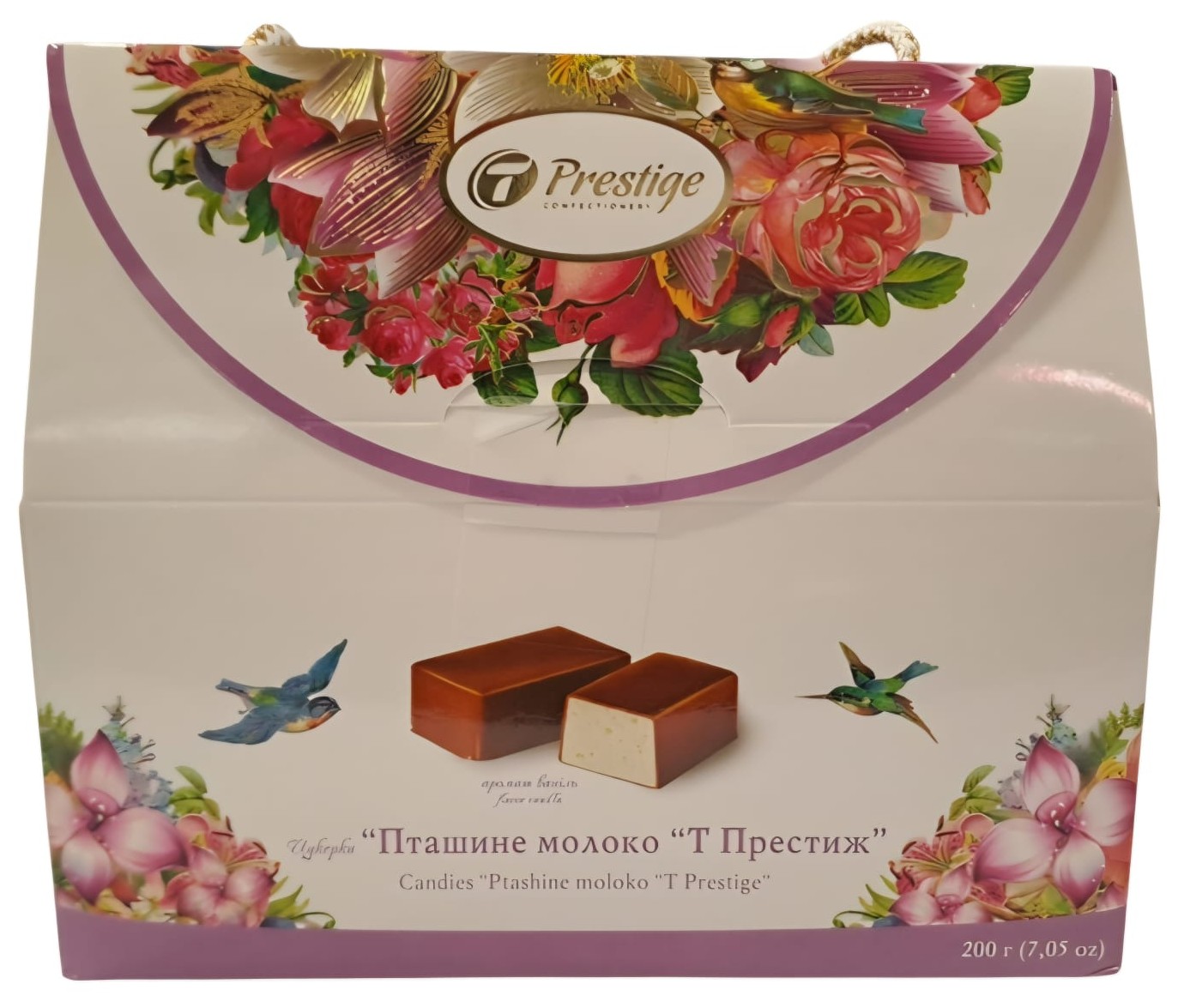 BOMBOANE LAPTE PASARE T-PRESTIJE 200GR (8BUC/BAX) 4820113573064