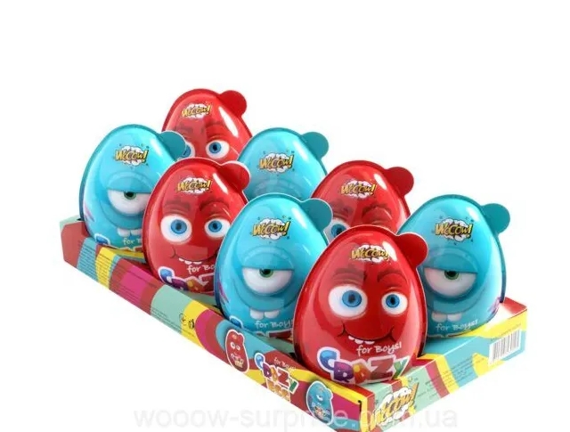 "CRAZY EGG"OU SURPRIZE PT.BAIETI 25GR 4820215530125