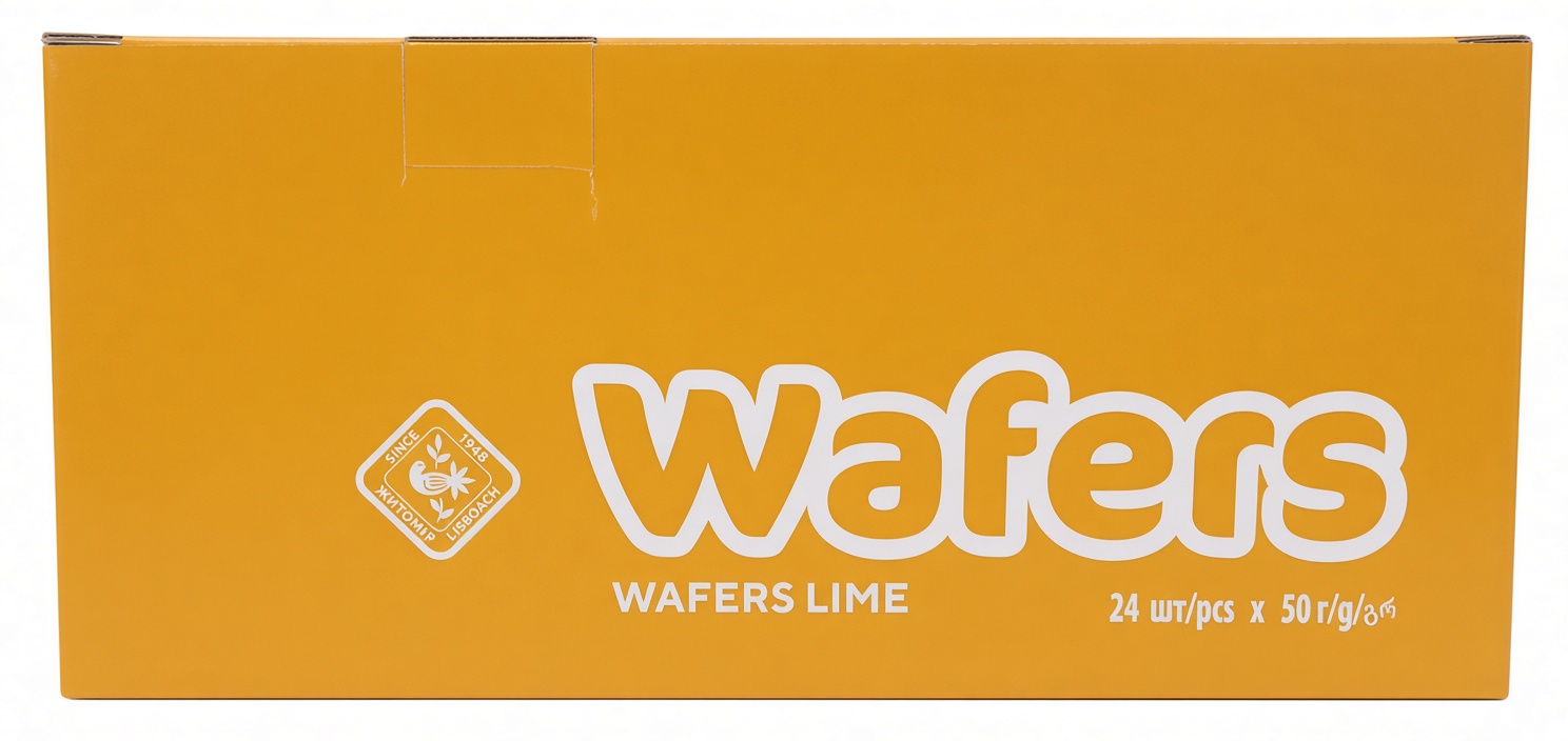 BUCURIA NAPOLITANE WAFERS LIME 50GR (24BUC/CUT) 4823103009581