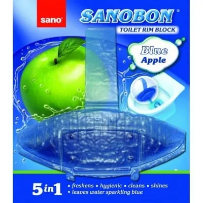 SANO BON BLUE APPLE 5IN1 (ODORIZANT WC) 7290005426971