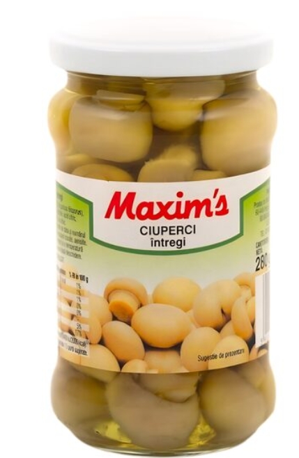 MAXIM'S CIUPERCI INTREGI BORCAN 280 G 5900664012133