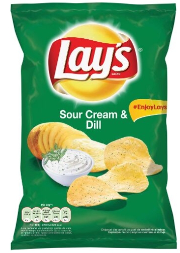 LAY'S CHIPS SMANTANA 60G/28 NOU PROMO1 60gr 5941000027411