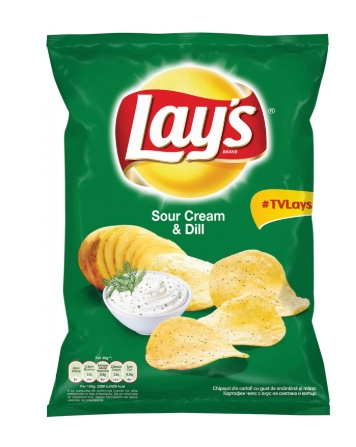LAY'S CHIPS SMANTANA 125G/21 NOU PR1 125gr 5941000031982