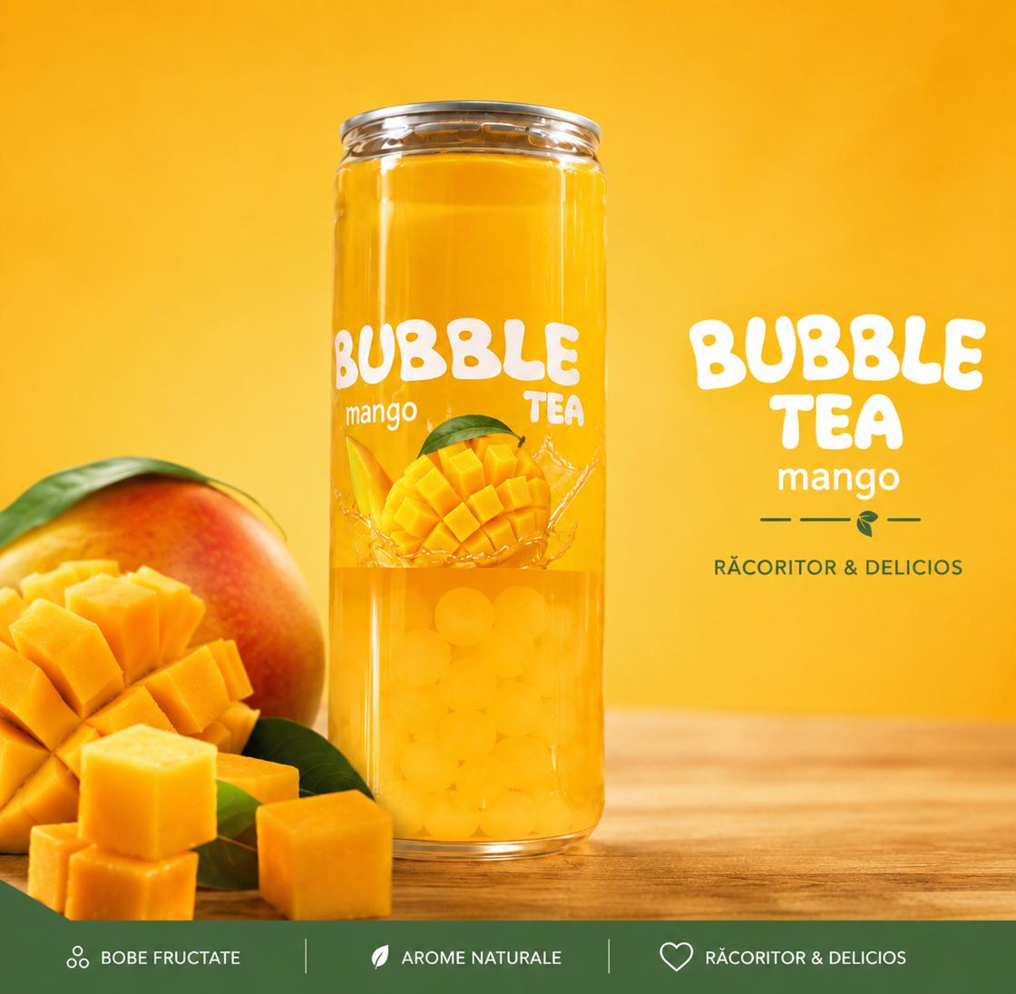 BUBLLE TEA MANGO 330ML SGR (8BUC/BAX) 6427924000260