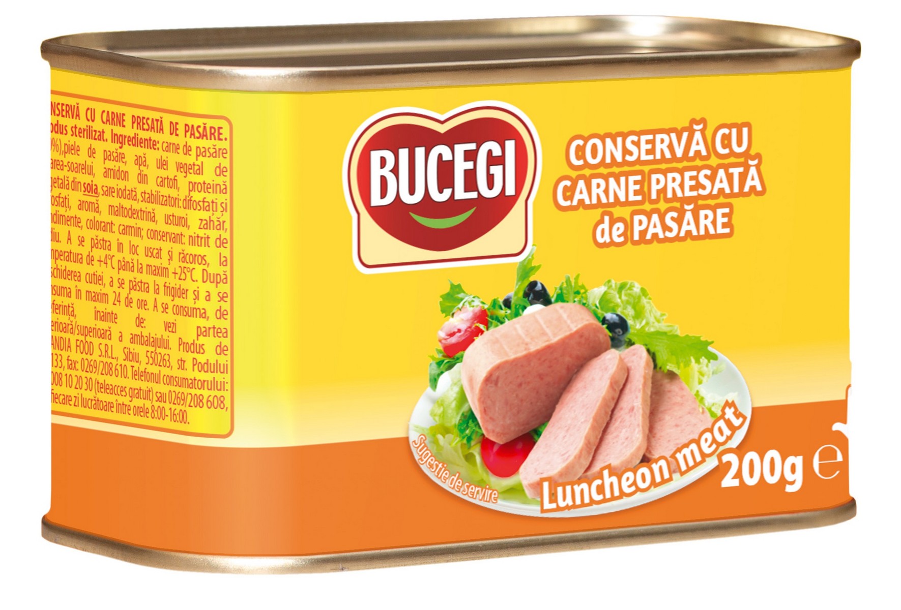 BUCEGI CONSV.CU CARNE PRESATA DE PASARE 200GR (6BUC/SET) 5941341041558