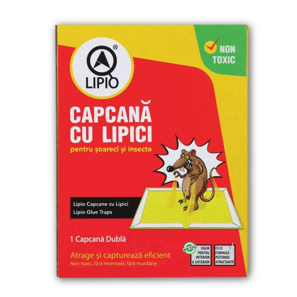 LIPIO CAPCANA DUBLA CU LIPICI SOARECI SI INSECTE (100BUC/BAX) 6426992001933