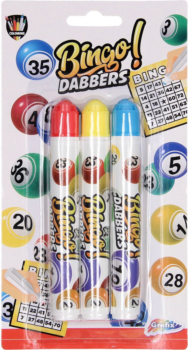 SET 3 MARKER BINGO DABBERS 8715427064789