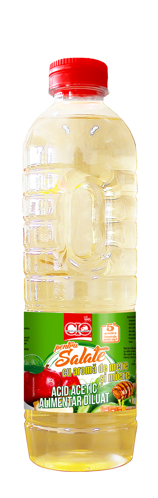 ACID ACETIC ALIMENTAR DILUAT CU  AROMA DE MERE SI MIERE 500ML 5941337201782