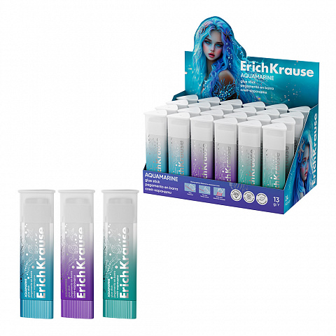 GLUE STICK ENRICHKRAUSE PRISM AQUAMARIN 13GR (24BUC/CUT) 4041485650065