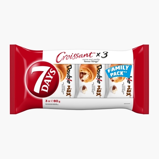 7DAYS COCOA&VAN CROISSANT 3X80G (8B) 7622201390785