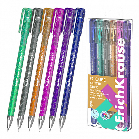 SET 6 PIXURI ERICHKRAUSE G-CUBE STICK GLITTER (6BUC/SET) 4041485614586