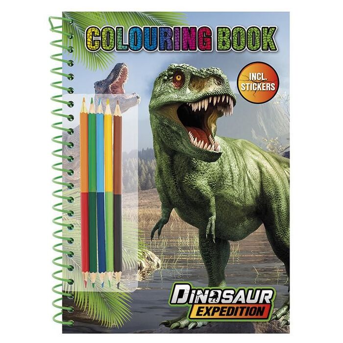 CARTE COLORAT A4 30 FOI DINO+5 CREIOANE 8715427128030