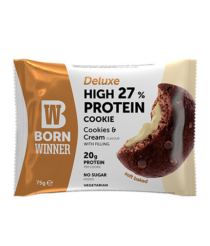 BORN WINNER DELUXE COOKIES CREAM 75GR (12BUC/CUT) 5060961650169