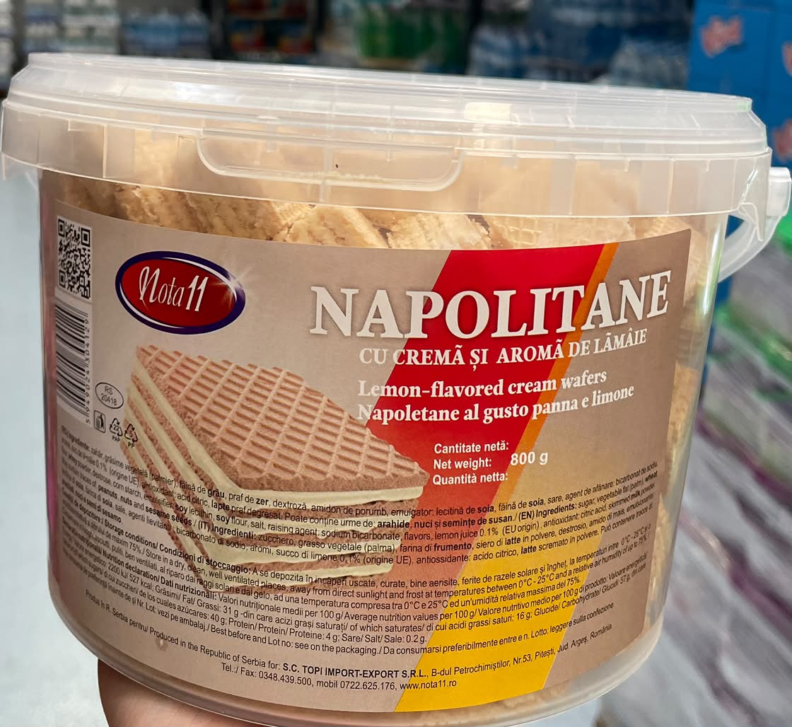 NOTA 11 NAPOLITANE CU AROMA LAMAIE 800G (12BUC/BAX) 5949024304129