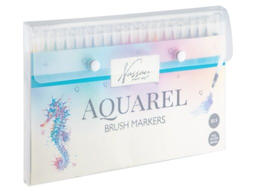 SET 20 MARKER BRUSH AQUAREL+1 PENSULA CU APA 8715427108339