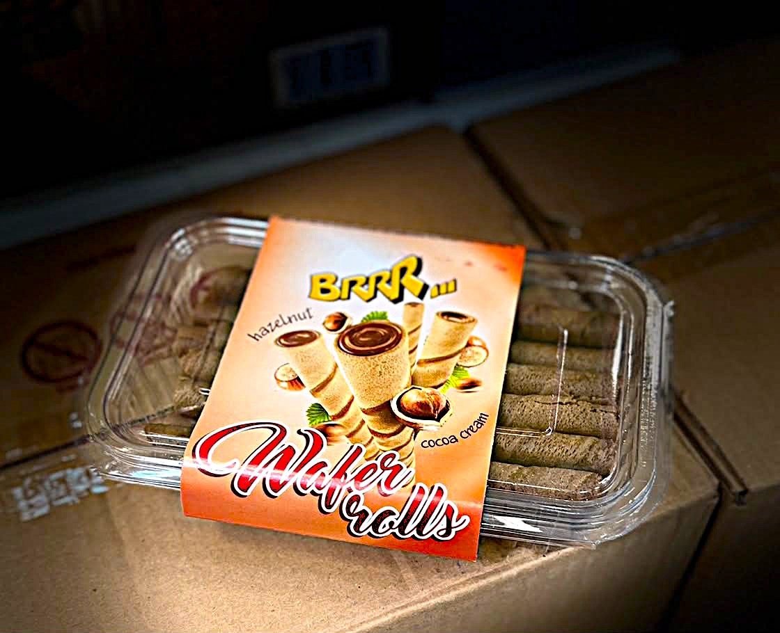 BRRR CACAO WAFER ROLLS 230GR (12BUC/BAX) 5319992006224