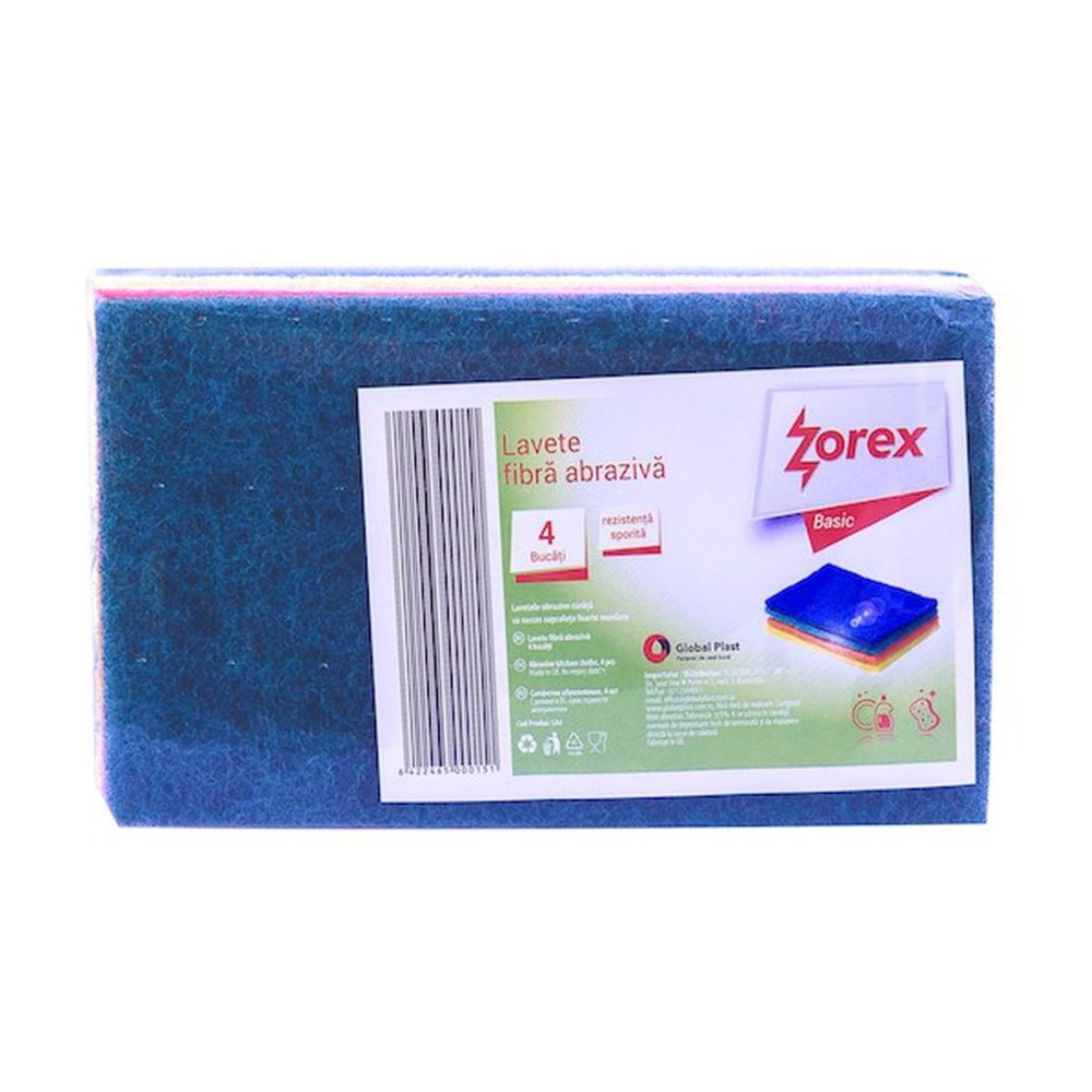 ZOREX Laveta fibra abraziva 4/set 6422465000151