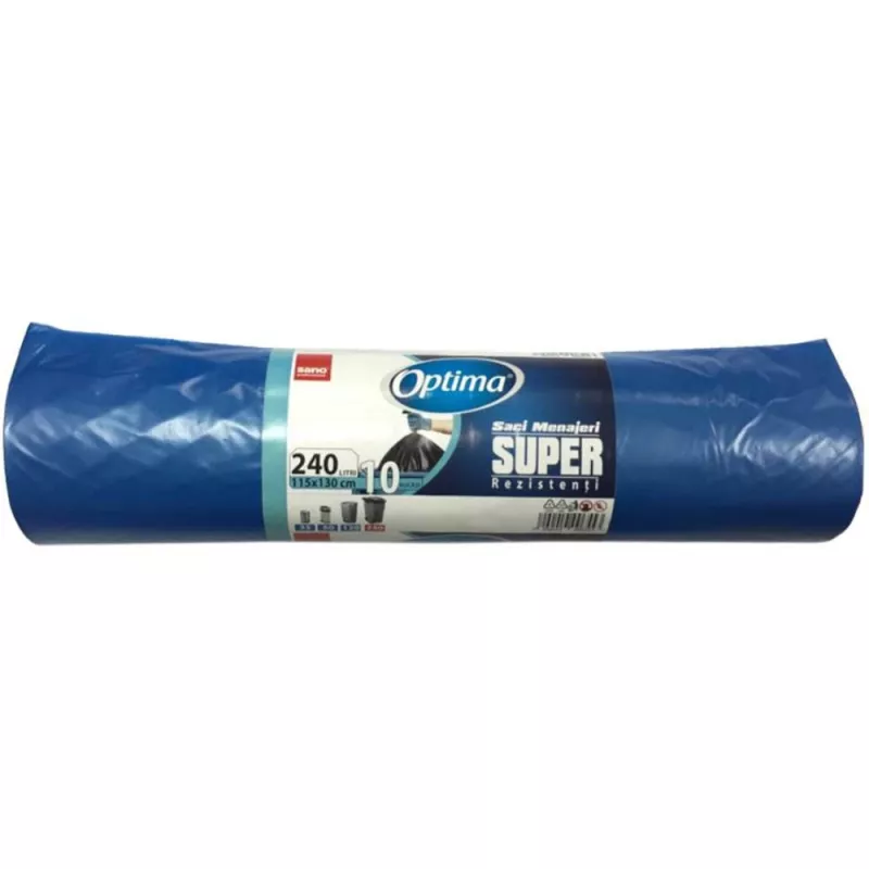 OPTIMA SACI SUPER 240L,10.115*130 ALBASTRI ( SACI MENAJ ALBASTRI) 7290014006553