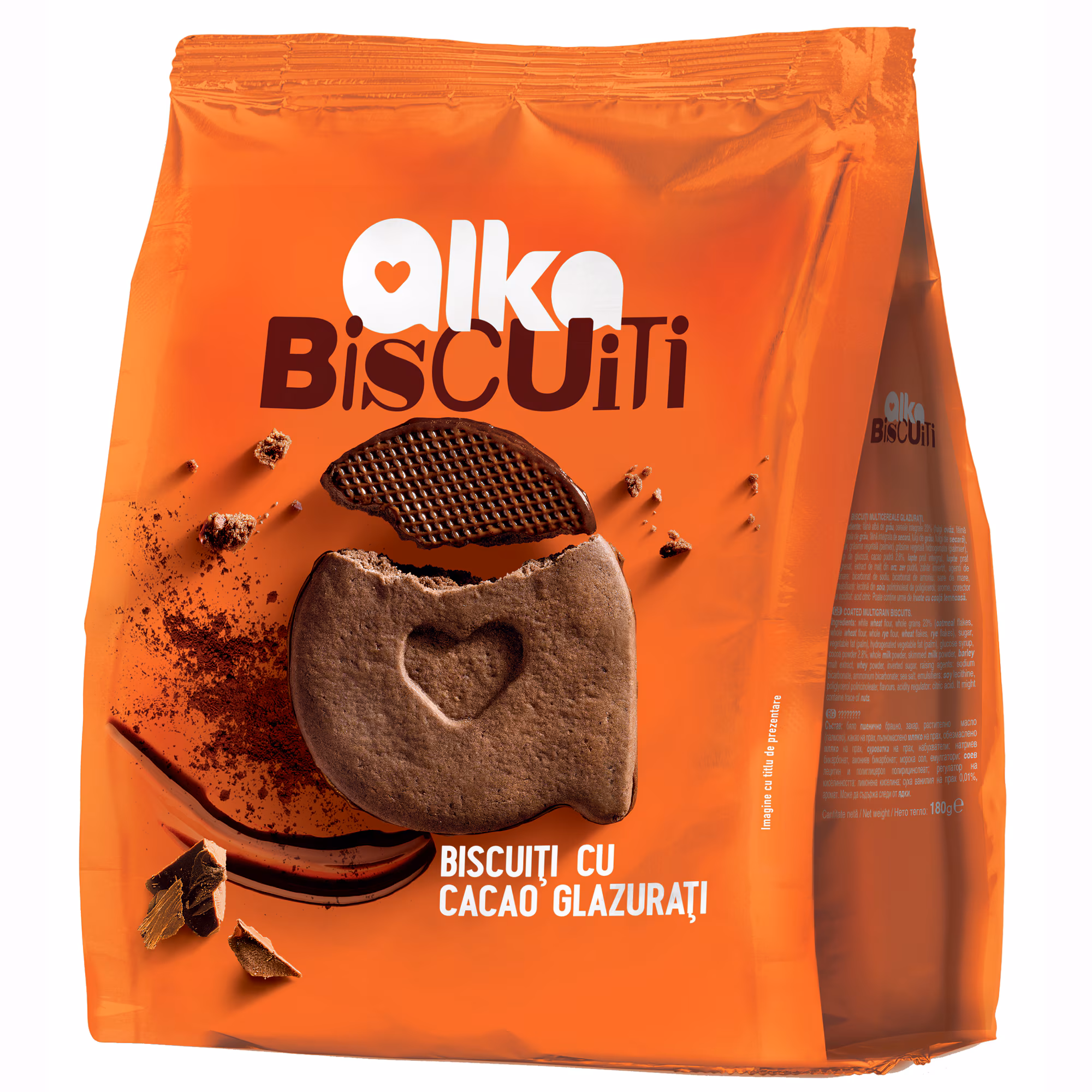 ALKA BISCUITI cacao glazurati 180g 5941035010525