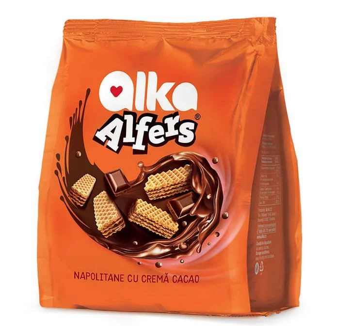 ALFERS Napolitane crema cacao 180g 5941035010587