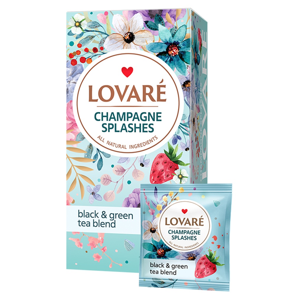 CEAI LOVARE AMESTEC NEGRU&VERDE&CAPSUNI CHAMPAGNE SPLASHES 80GR 4820097815556