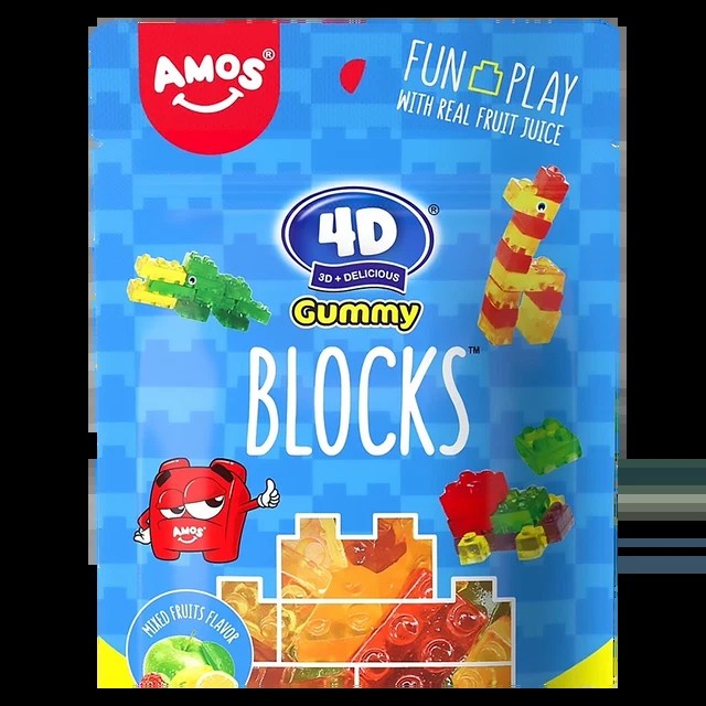 4D GUMMY BLOCKS MIX FRUCTE 72GR (12BUC/CUT) 6936756275932