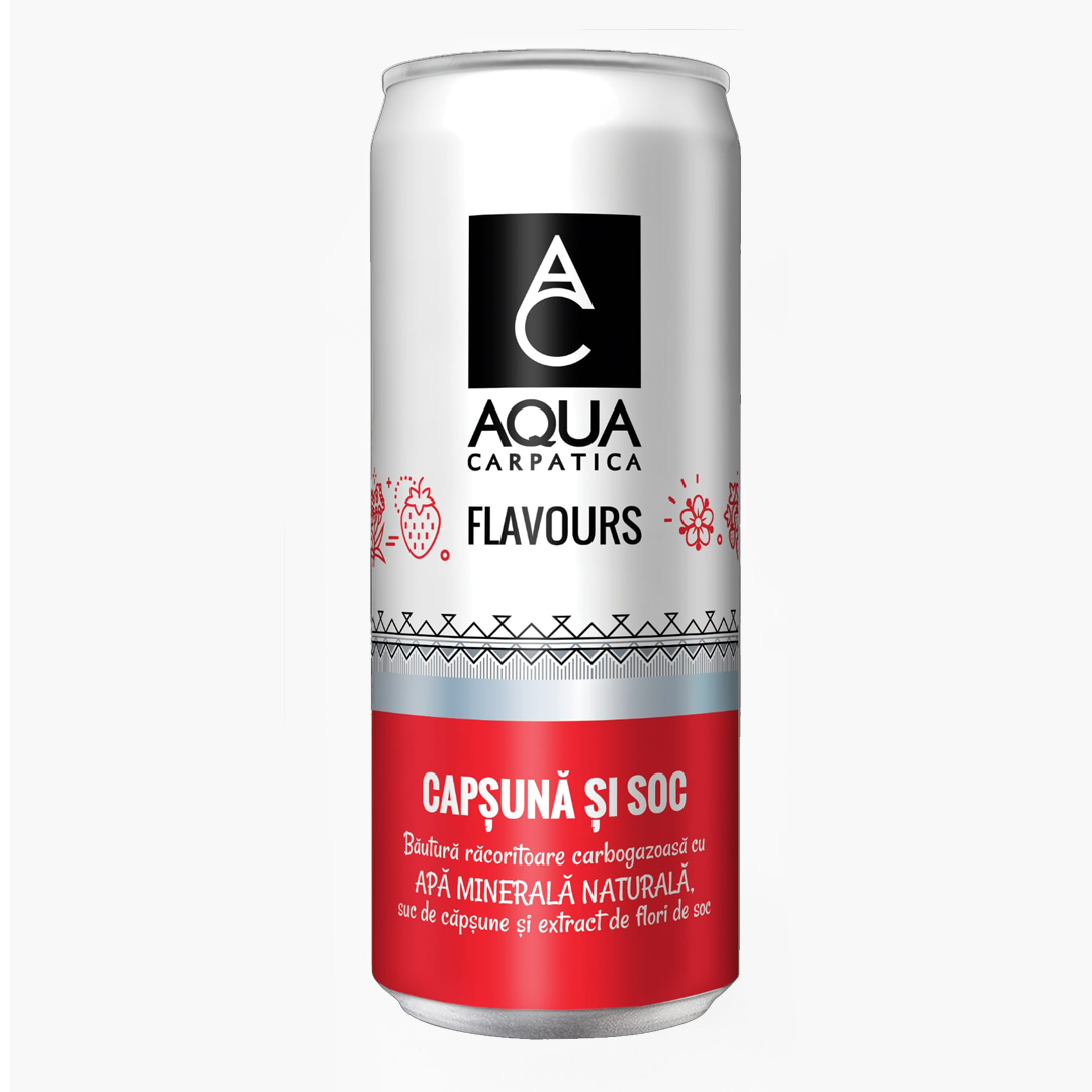 AQUA CARPATICA FLAVOURS CAPSUNA &SOC 330ML SGR(24BUC/BAX) 5942326402388