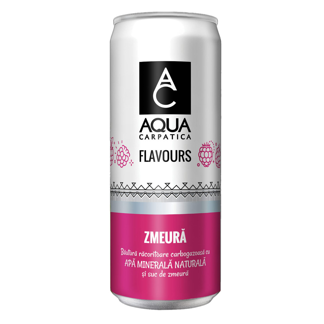 AQUA CARPATICA FLAVOURS ZMEURA 330ML SGR(24BUC/BAX) 5942326402395