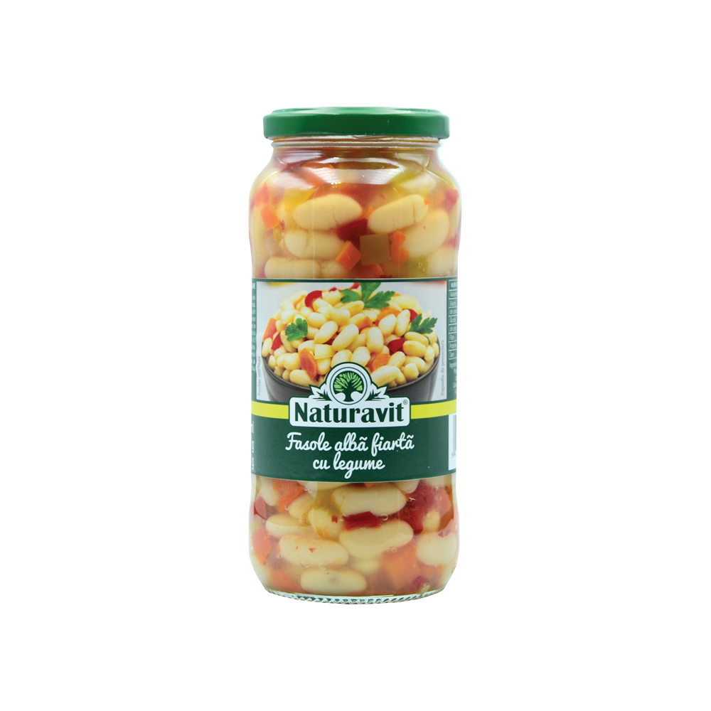 NATURAVIT FASOLE ALBA LEGUME 580ML (12BUC/BAX) 5949082200760