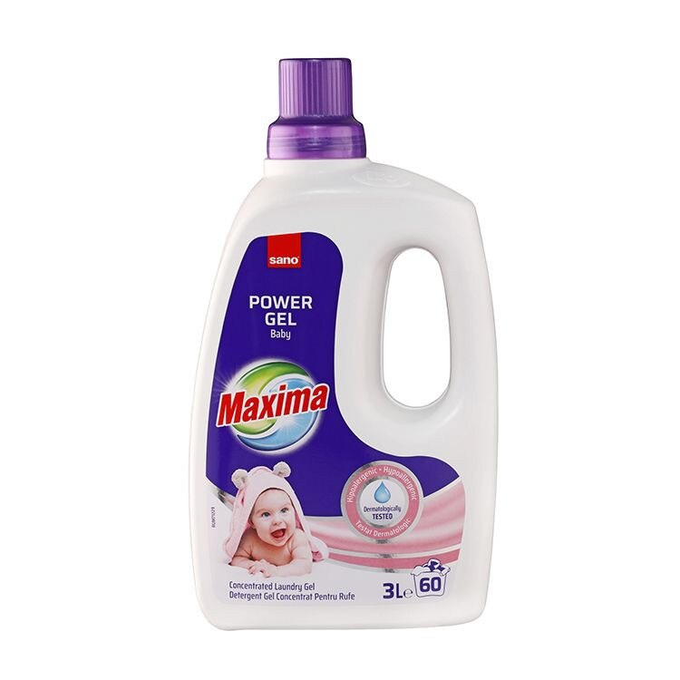SANO MAXIMA POWER GEL BABY DETERGENT GEL DE RUFE 3L 6BUC/BAX 7290102992188