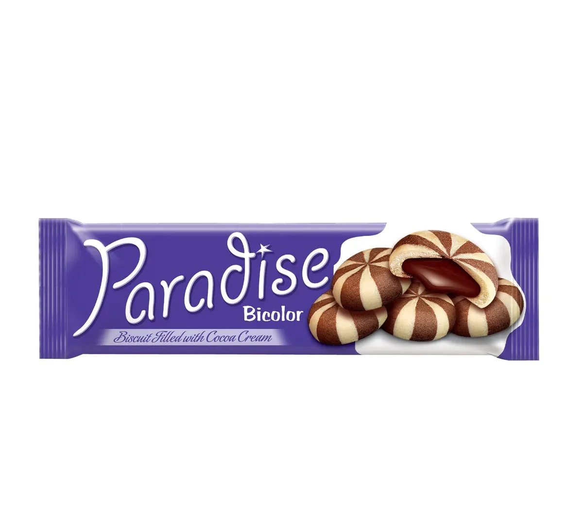 PARADISE biscuiti bicolori cu crema cacao 27gr 8692806181001